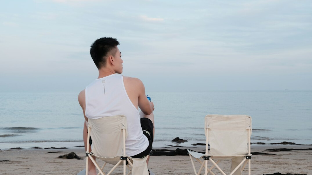 person meditating calmly